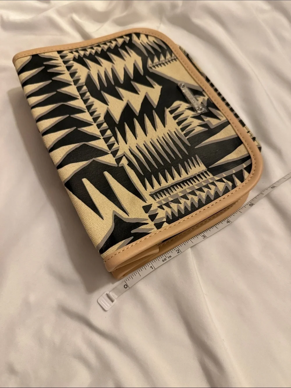 NWOT Stella & Dot Tribal Geometric Print Cosmetic Bag